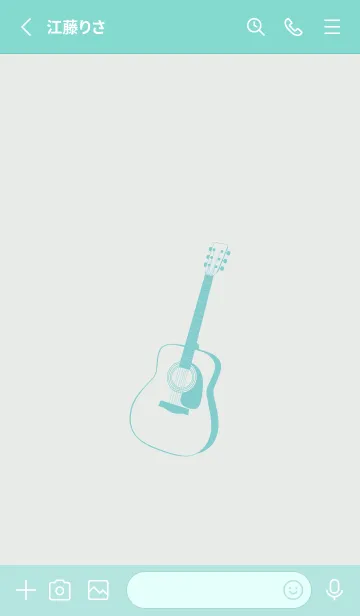 [LINE着せ替え] GUITAR COLOR フロスティグレイの画像2