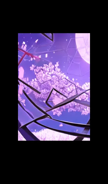 [LINE着せ替え] 月光夜桜#CZ01。の画像1