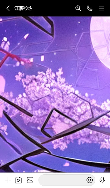 [LINE着せ替え] 月光夜桜#CZ01。の画像2