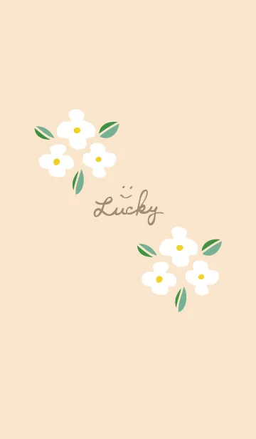 [LINE着せ替え] かわいい白い花4の画像1