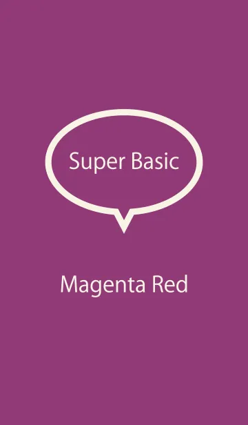 [LINE着せ替え] Super Basic Magenta Redの画像1