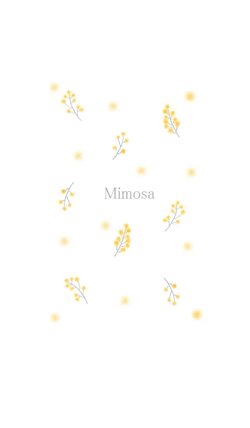 [LINE着せ替え] 小さいミモザの花の画像1
