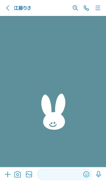 [LINE着せ替え] ホワイト ラビット 92の画像2