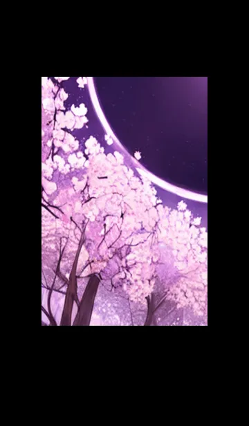 [LINE着せ替え] 月光夜桜#CaA14。の画像1