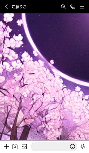 [LINE着せ替え] 月光夜桜#CaA14。の画像2