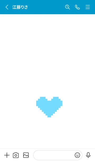 [LINE着せ替え] シンプル ドット ハート 092の画像2