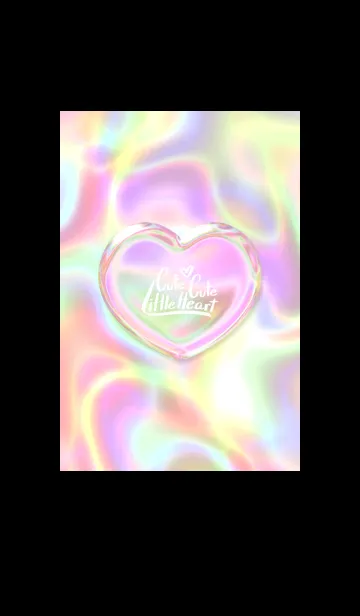 [LINE着せ替え] Cute Cute Little Heart Hologram 10の画像1