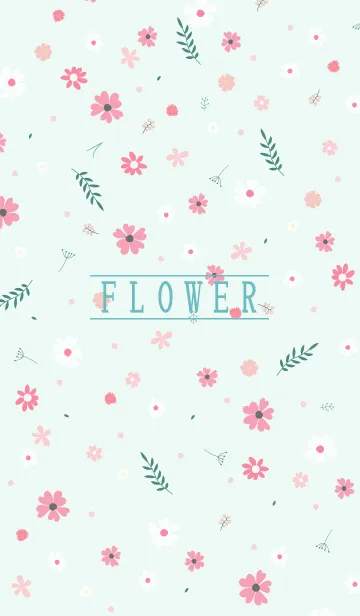 [LINE着せ替え] MANY FLOWERS GREEN 73の画像1