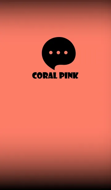 [LINE着せ替え] Coral Pink And Black V.4 (JP)の画像1