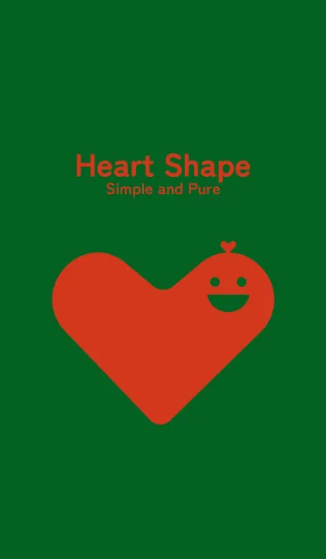 [LINE着せ替え] ハート型の着せかえ スプルースグリーンの画像1