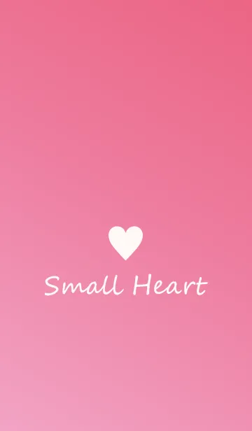 [LINE着せ替え] Small Heart *Pink Gradation 10*の画像1