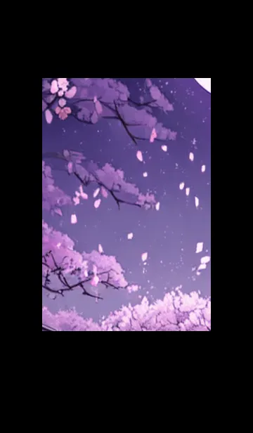 [LINE着せ替え] 月光夜桜#CZ028。の画像1