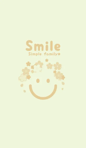 [LINE着せ替え] スマイル＆桜 ホワイトリリーの画像1