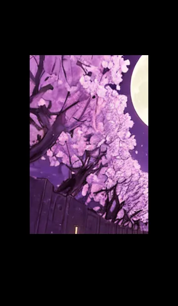 [LINE着せ替え] 月光夜桜#CZ022。の画像1