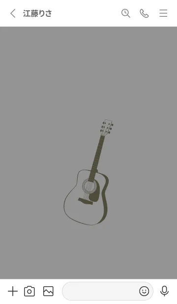 [LINE着せ替え] GUITAR COLOR 鼠色の画像2