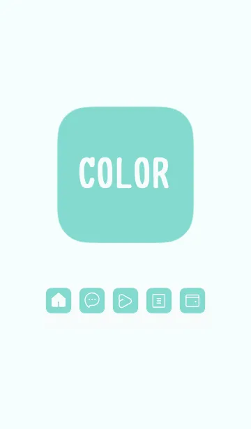 [LINE着せ替え] green color B48の画像1