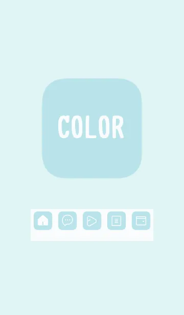 [LINE着せ替え] green color B49の画像1