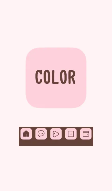 [LINE着せ替え] pink color B23の画像1