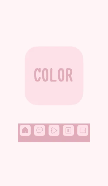 [LINE着せ替え] pink color B25の画像1