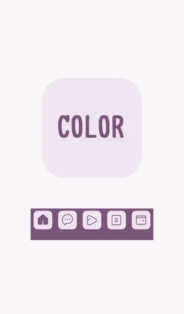 [LINE着せ替え] purple color B23の画像1