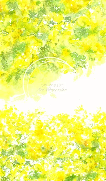 [LINE着せ替え] Art Watercolor -mimosa-の画像1