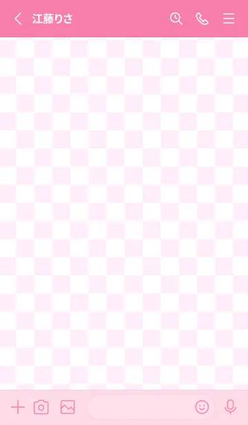 [LINE着せ替え] CUT - Pink 01の画像2