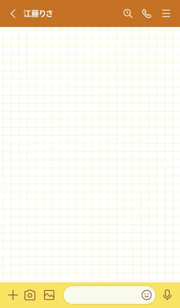 [LINE着せ替え] 方眼紙の着せかえ/テラコッタの画像2