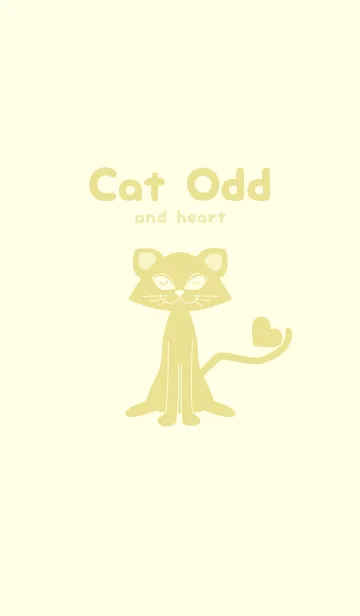 [LINE着せ替え] 猫のオッドとハート 純白の画像1