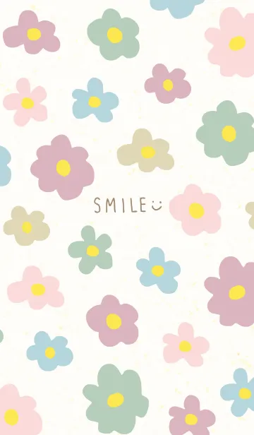 [LINE着せ替え] 北欧風 お花カラフル21の画像1