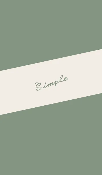 [LINE着せ替え] Simple Lines J-gray green (br2)の画像1