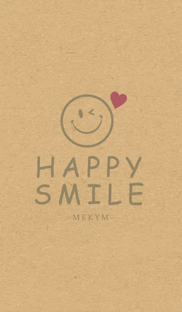 [LINE着せ替え] HAPPY SMILE KRAFT LOVE-MEKYM 25の画像1