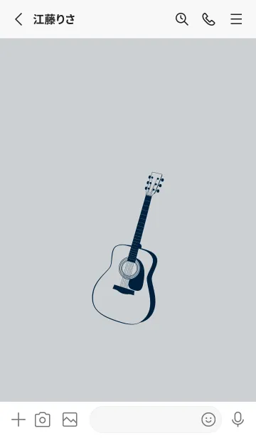 [LINE着せ替え] GUITAR COLOR スカイグレイの画像2