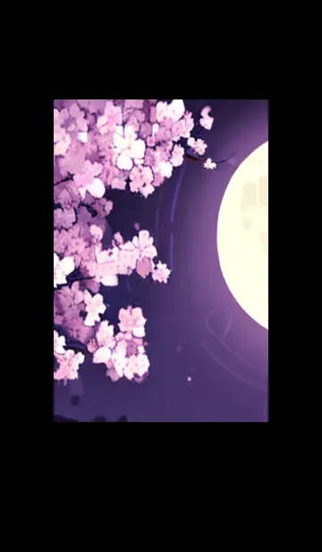 [LINE着せ替え] 月光夜桜#CaA117。の画像1