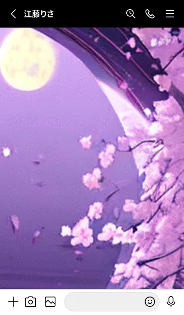 [LINE着せ替え] 月光夜桜#CaA113。の画像2