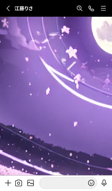 [LINE着せ替え] 月光夜桜#CaA110。の画像2