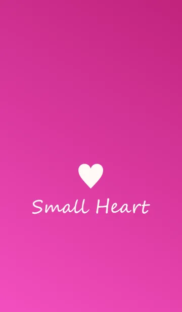 [LINE着せ替え] Small Heart *Pink Gradation 11*の画像1