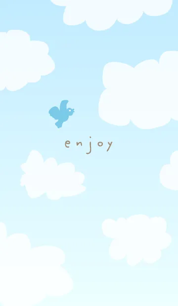 [LINE着せ替え] 幸せの青い鳥 空17の画像1