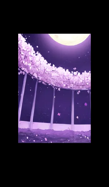 [LINE着せ替え] 月光夜桜#CaB39。の画像1