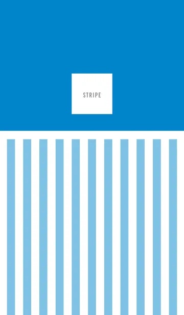 [LINE着せ替え] Simple stripe / Blueの画像1