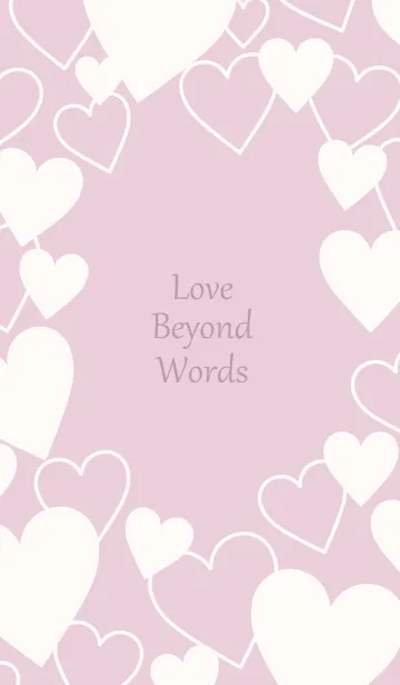 [LINE着せ替え] Love beyond words-DUSKY PINK 4の画像1