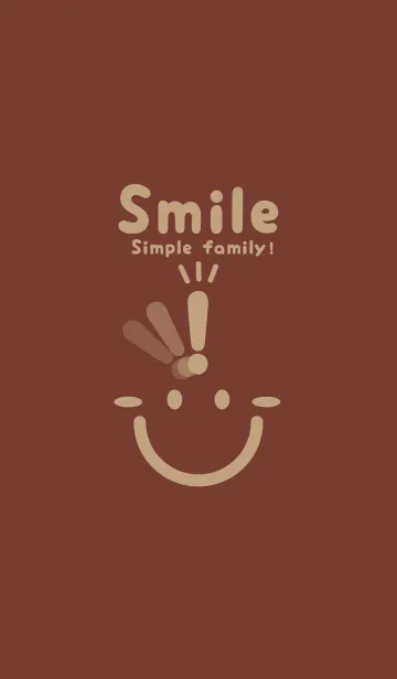 [LINE着せ替え] スマイル＆ヒラメキ 海老茶の画像1