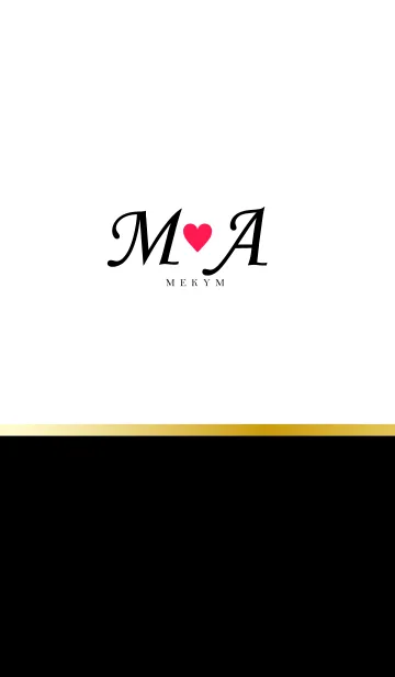 [LINE着せ替え] LOVE-INITIAL M&A イニシャル 9の画像1