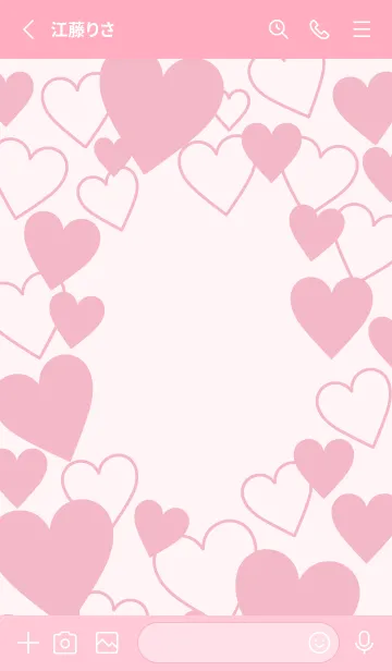 [LINE着せ替え] Love beyond words-PINK 4の画像2