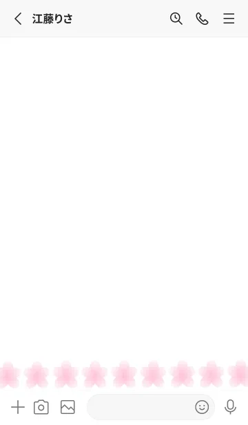 [LINE着せ替え] サクラ咲くノート/ブルーグレイの画像2