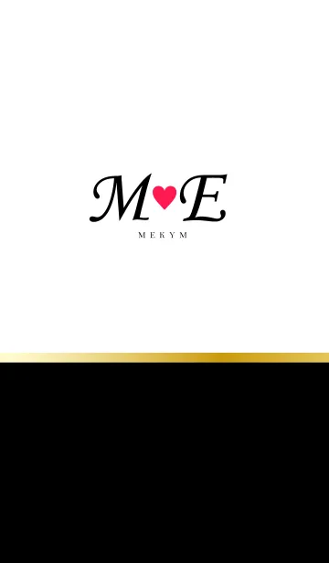 [LINE着せ替え] LOVE-INITIAL M&E イニシャル 9の画像1