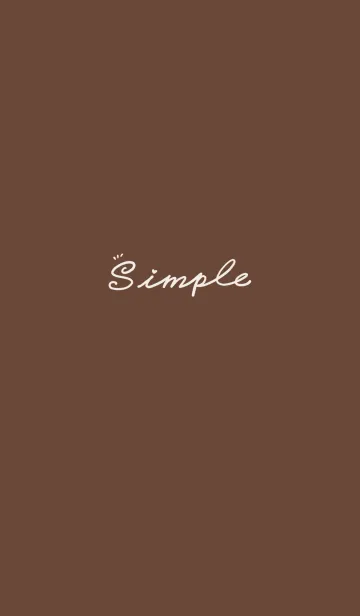 [LINE着せ替え] Simple Color J-Red Brown (Br2)の画像1