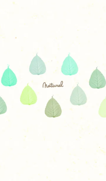 [LINE着せ替え] 葉っぱ 緑色系2の画像1