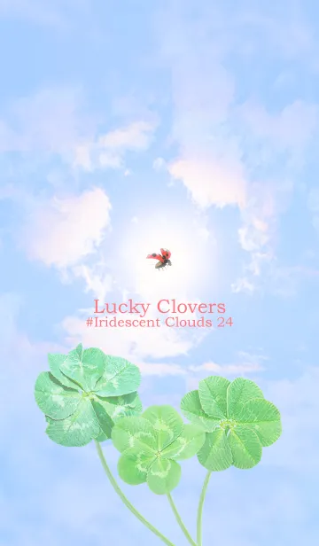 [LINE着せ替え] Lucky Clovers #Iridescent Clouds 24の画像1