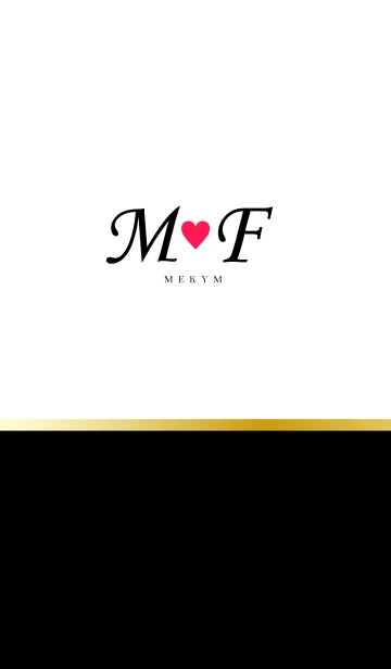 [LINE着せ替え] LOVE-INITIAL M&F イニシャル 9の画像1