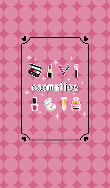 [LINE着せ替え] Cosmetics theme☆dusty pink（修正版）の画像1